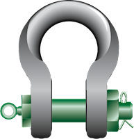 P-6033 Green Pin Sling Shackles Product Illustration